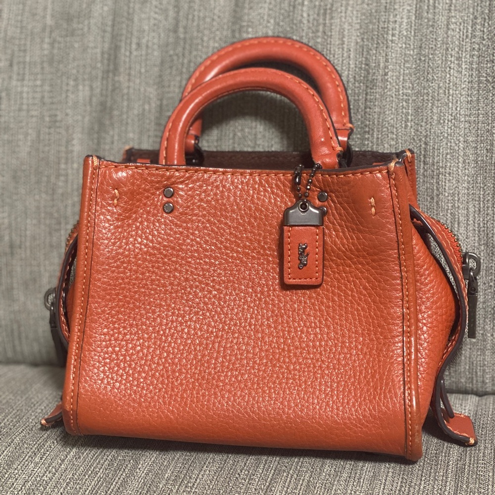 Coach 1941 Mini Rogue 17 in Canyon Orange No Strap